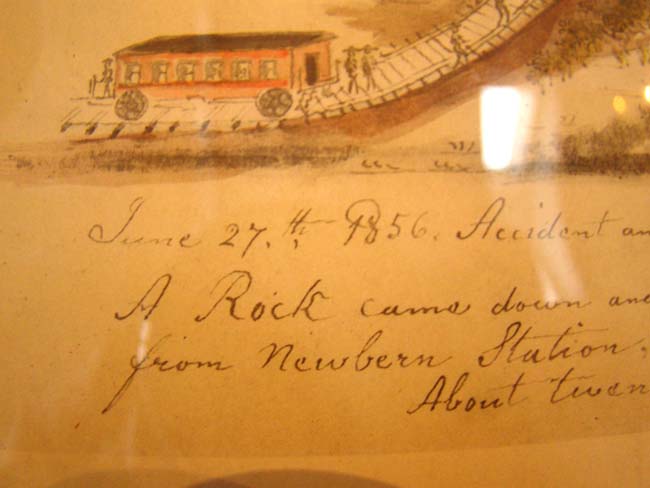 A charming 19th century folk art watercolor and ink drawing dated June 27, 1856 — image 3